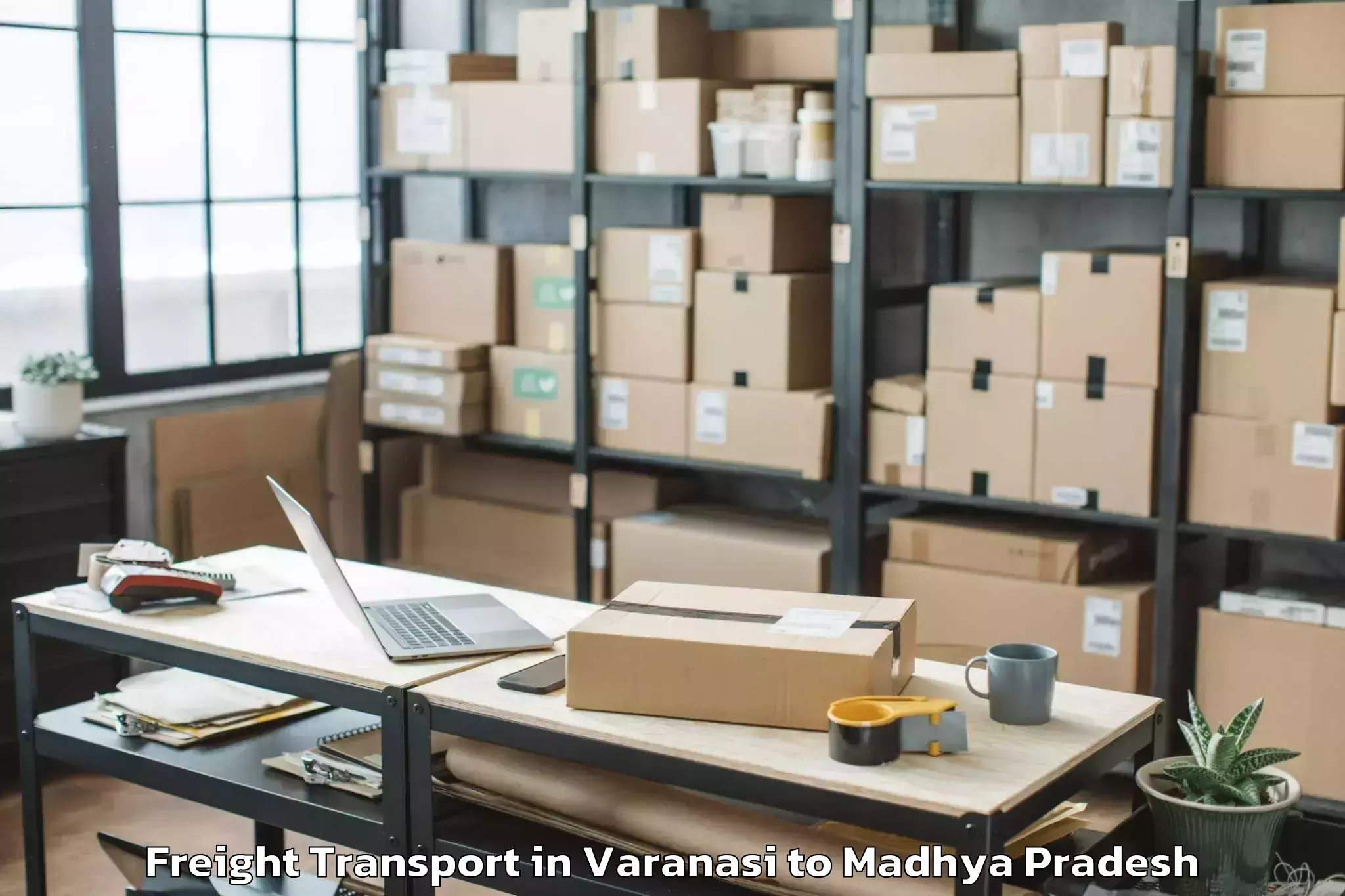 Easy Varanasi to Gwalior Airport Gwl Freight Transport Booking